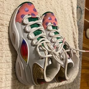 Reebok Candy Land high top sneakers! Unique,cool,fun and different!! Size 6